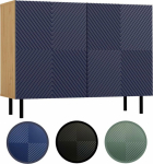 Topeshop Komoda KAMA 2D/K ARISAN GARNET