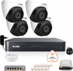 monitoring kit IP BCS Basic 4x Camera BCS-B-EIP45VSR3(2.0) Disc recorder