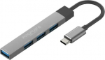 Promate LiteHub-4 USB-C Hub 3xUSB2.0 + USB3.0