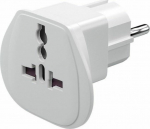 Wentronic PremiumCord Adapter world traveler do UE, white