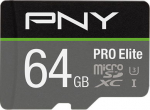 SD MicroSD XC Card 64GB PNY Pro Elite R100MB/s W60MB/s reta