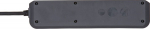 Brennenstuhl Eco-Line surge protection power strip 3 jack 1.5 m czarna (1158820315)
