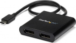 StarTech.com StarTech USB-C auf DisplayPort Multi-Monitor Adapter - 2-Port MST Hub - USB C zu 2x DP Splitter - USB Typ C zu DP MST Hub - DisplayPort-Adapter - USB-C (M)