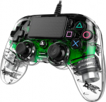 Nacon Wired Compact Controller Illuminated - peliohjain, vihre&auml; LED, PS4