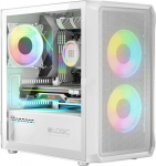 Logic Concept Logic Portos ARGB Computer Case Mini USB 3.0 White