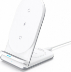 AUKEY LC-A2 White Wireless Charger 2w1 Qi 10W USB-C