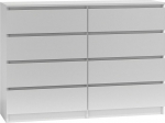 Topeshop M8 140 BIEL chest of drawers