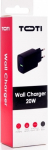 SEEK TOTI 20W Type-C + USB A Wall Fast Charger, Black