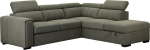 Corner sofa bed ODELIA-2 RC, light green