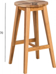 Bar stool MONDEO oak