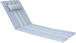Cushion for chair WICKER 55x195x3cm, grey-beige stripe