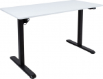 Desk ERGO LIGHT with 1 motor 120x60xH73-118cm, white/black