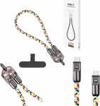 Kabel USB Vega USB-C - USB-C Wielokolorowy (36076)