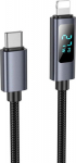 Kabel USB C do Lightning Hoco PD 27W z display 1 m X112 czarny