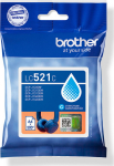 Brother LC521C Cyan ink cartridge, yield up to 500 pages