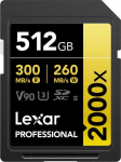 Karta Lexar Professional 2000x SDXC 512 GB Class 10 UHS-II/U3 V90 (LSD2000512G-RNNNG)