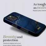 MIO Midnight Sparkle Magsafe Case Compatible for Samsung S25 Ultra 5G, blue