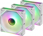 Blackstorm Luna MAG-INF ARGB PWM - fan pack, white, 120 mm, 3 pc pack