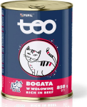 TEO Rich in beef - wet cat food - 850g