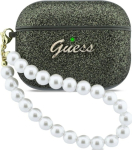 Case Guess Glitter Pearl Strap for AirPods Pro 3 / khaki