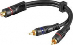 Wentronic Audio/video cable 0.20m, RCA phono socket -> 2 RCA phono plug