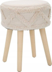 P&C P&C Boho-style stool, wooden legs, &Oslash; 32 cm