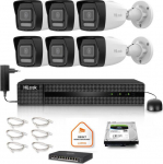 monitoring kit Hilook 6x IPC-B140HA-LU z Disk 2TB