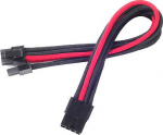 SilverStone PCIe-8-Pin zu PCIe-6+2-Pin Kabel, 250mm - schwarz/rot