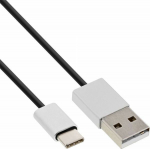 Kabel USB InLine USB-A - 1 m Czarny (35831)