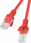 Lanberg Patchcord, Cat5e, unshielded, 0.25m, czerwony (PCU5-10CC-0025-R)
