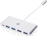 IOGEAR USB-C to 4 Port USB-A, Hub with PD Pass-Thru