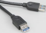 Akasa USB 3.0 Kabel, Type A, 1.5m - black