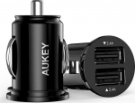 AUKEY CC-S1 Mini Car Charger 2xUSB AiPower 4.8A 24W