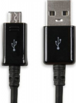 USB-kaabel MicroUSB, 1m, must, Samsung
