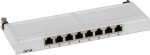 EFB Elektronik EFB-Elektronik Mini - Patch Panel - suitable for Wandmontage, Rack mountable - CAT 6a - STP - RJ-45 X 8 - Grau, RAL 7035 - 0.5U - 25.4 cm (10")