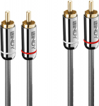 LINDY Audio cable Dual Phono 3.5mm Cromo line 2m