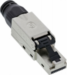 InLine InLine&reg; RJ45 plug Cat.8.1 2000MHz, field-installable, shielded, with screw cap