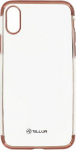 Tellur Cover Silicone Electroplated for iPhone X/XS rose gold