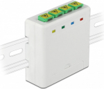Delock Optical Fiber Connection Box for DIN Rail 4 x SC Simplex or LC Duplex