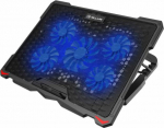 Tellur Cooling pad Basic 17, 5 fans, LED, Black