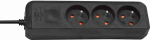 Brennenstuhl eco line 3gn 3m black without off - PDU