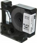 DYMO RHINO TAPE NYLON 12MM/3.5M, BLACK ON WHITE