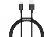 Cable USB Baseus USB-A - Lightning 1 m Czarny (BSU2660BLK)