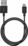 Cable USB Puro USB-A - USB-C 1 m Czarny (PUR516BLK)