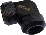 Alphacool Eiszapfen 13mm Hardtube Anschraubt&uuml;lle 90 Grad L-Connector acrylic- brass pipes - schwarz
