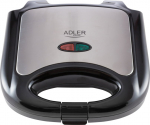Adler | Sandwich maker | AD 3015 | 750 W | Number of plates 1 | Number of pastry 2 | Black