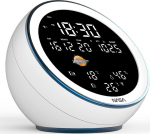 Nasa WSP1500 white Weather Station/Speaker BT Moon