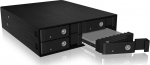 Backplane IcyBox 4x2.5" SATA/SAS HDD/SSD -> 5.25" Shaft sw retail