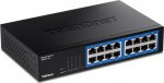 TRENDNET 16-PORT GIGABIT DESKTOP SWITCH, GIGABIT DESKTOP SWITCH/W METAL