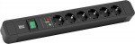 Bachmann PRIMO 2 - Steckdosenleiste - Wechselstrom 250 V - Eingabe, Eingang power CEE 7/7 - output terminals: 6 (power CEE 7/3)